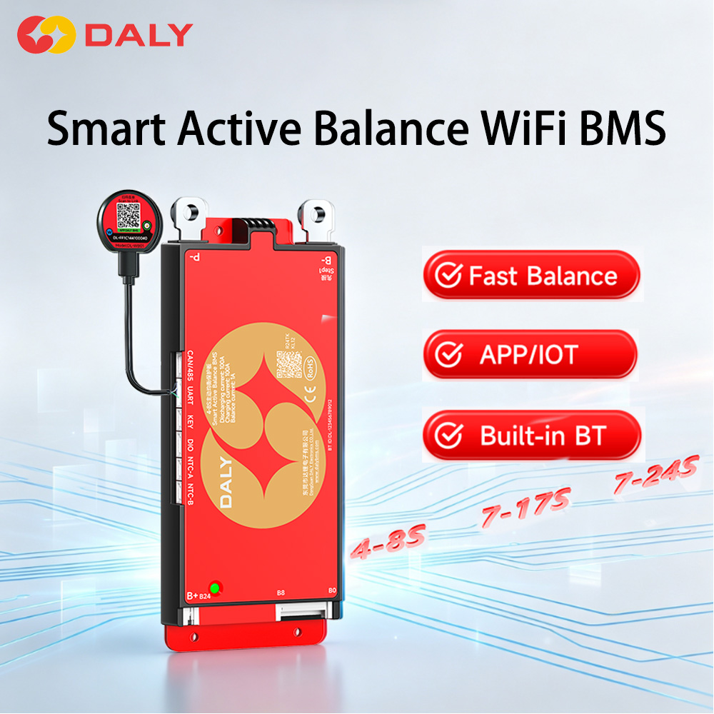 Smart Bms 16S 48V 200A Bluetooth - Daly Smart BMS リチウム鉄リン酸バッテリー用 8S BMS
