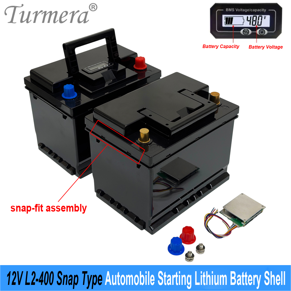 Lifepo4 Battery Box Diy 12V 100Ah - Turmera L2-400 L型空車始動バッテリーハウジング 4S 12.8V 100A