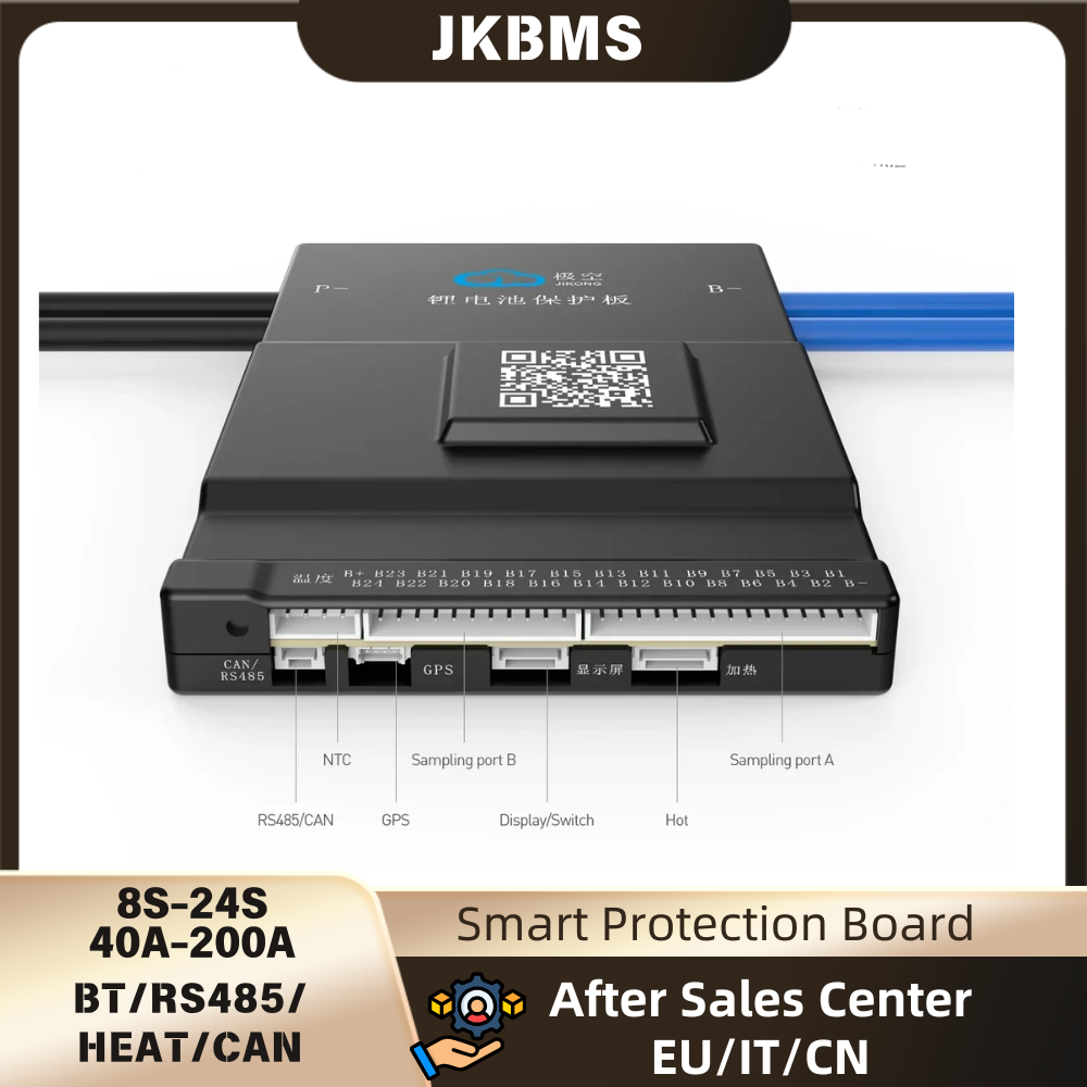 Smart Bms 16S 48V 200A Bluetooth - JK-BMSスマートBluetoothアクティブバランスリチウムイオンLiFePo4 LTOバッテリー4S 8S 14S 16S 17S
