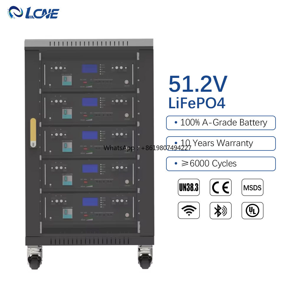 Lifepo4 48V 100Ah Server Rack - 48V 100AH/200AH ラックマウント型リチウムイオンバッテリー 5KWH/10KWH LiFePO4 ソーラー蓄電キャビネット