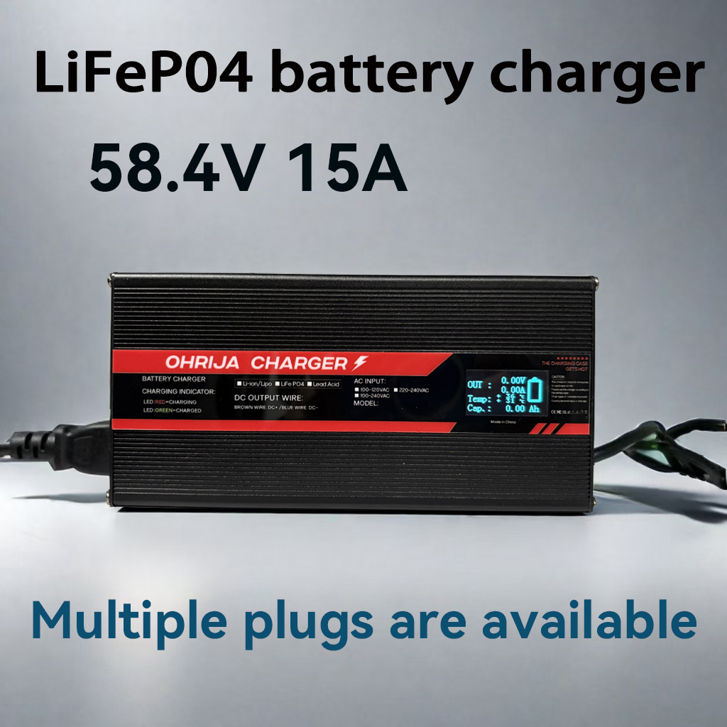 Lifepo4 Charger 48V 20A - OHRIJA 58.4V 15A ハイパワー急速充電器 16 S