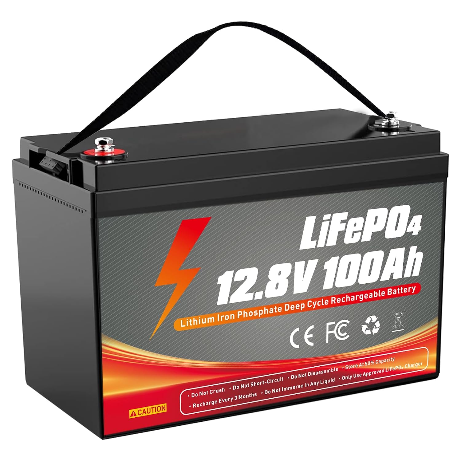 Lifepo4 Battery 12V 100Ah - 12V 100Ahのリチウム鉄リン酸バッテリー。100AのBMS（バッテリー管理システム）を搭載。15000回の深放電サイクルに対応し、充電可能。家庭用、RV（レクリエーション用車両）、船舶用など、さまざまな用途に。カスタマイズも可能。
