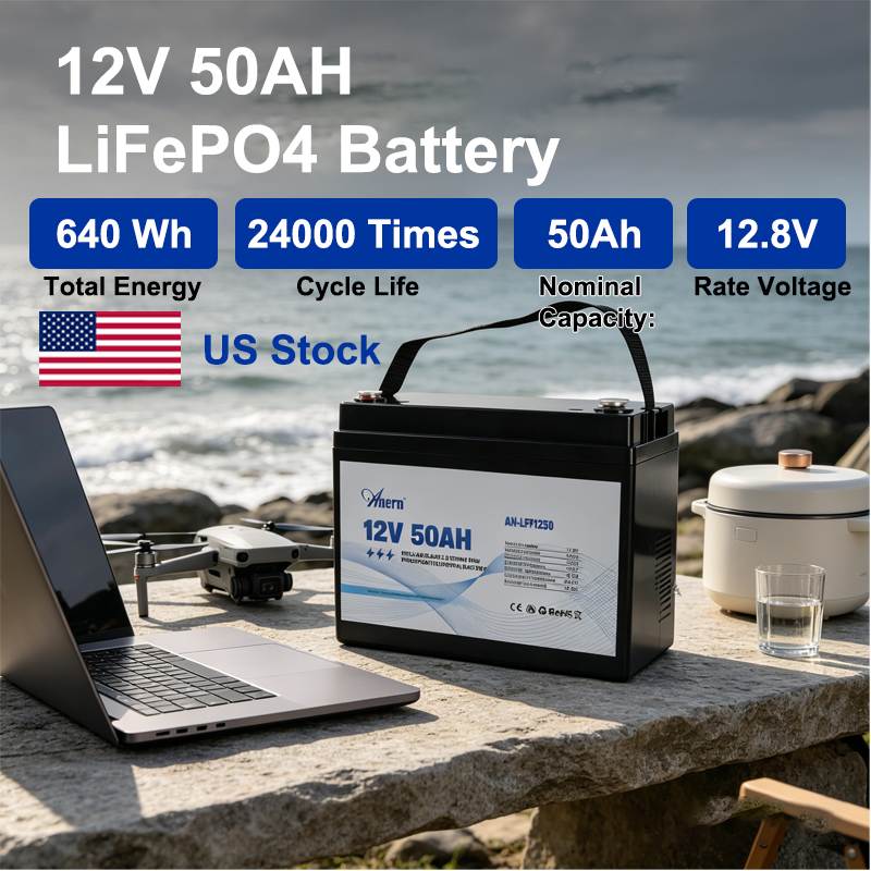 Lifepo4 Battery 12V 100Ah - 12V 30AH 50AH リチウムバッテリーパック 4000サイクル 低温保護機能付き
