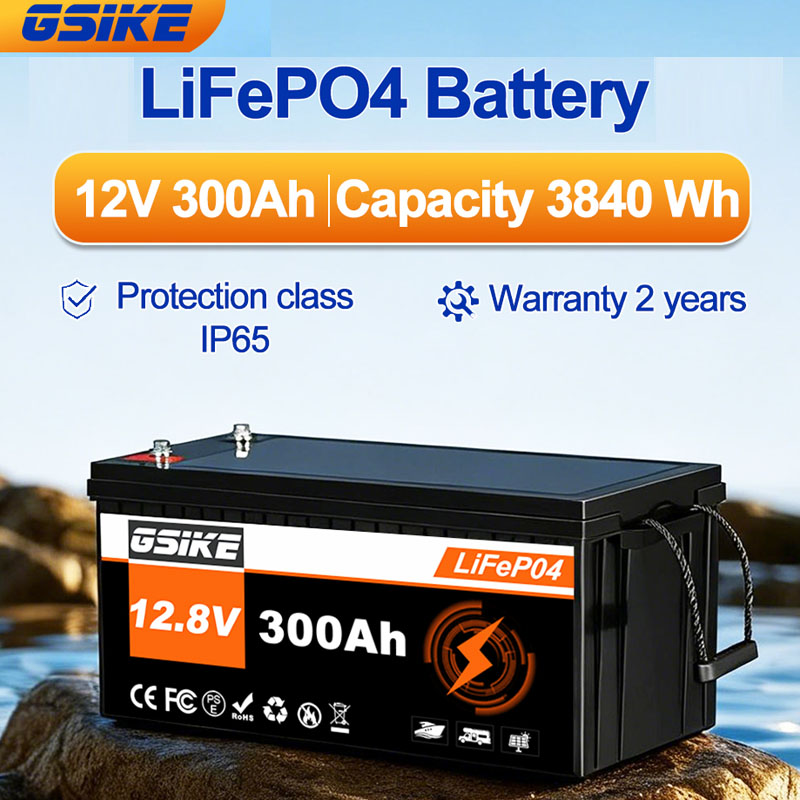 GSIKE 12V リチウムリン酸鉄バッテリー 300AH、 - Lifepo4 Battery 12V 100Ah のレビューと価格