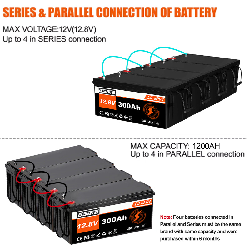 GSIKE 12V リチウムリン酸鉄バッテリー 300AH、 - Lifepo4 Battery 12V 100Ah のレビューと価格