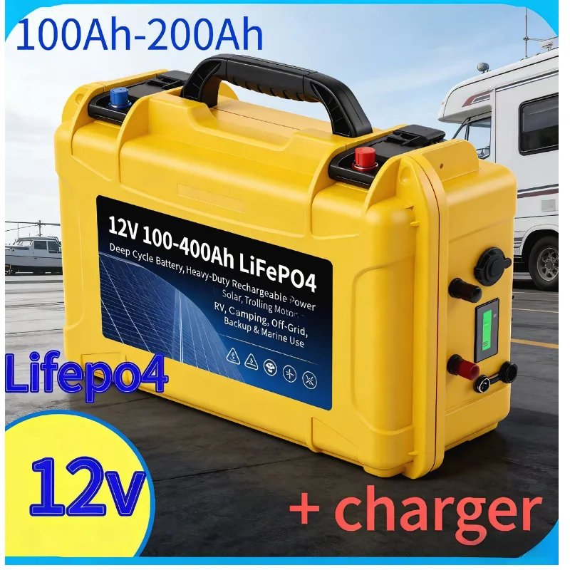 12V LiFePO4 100‑200Ah |   Blue - 12V 100Ah Lifepo4 Bluetooth Bms のレビューと価格