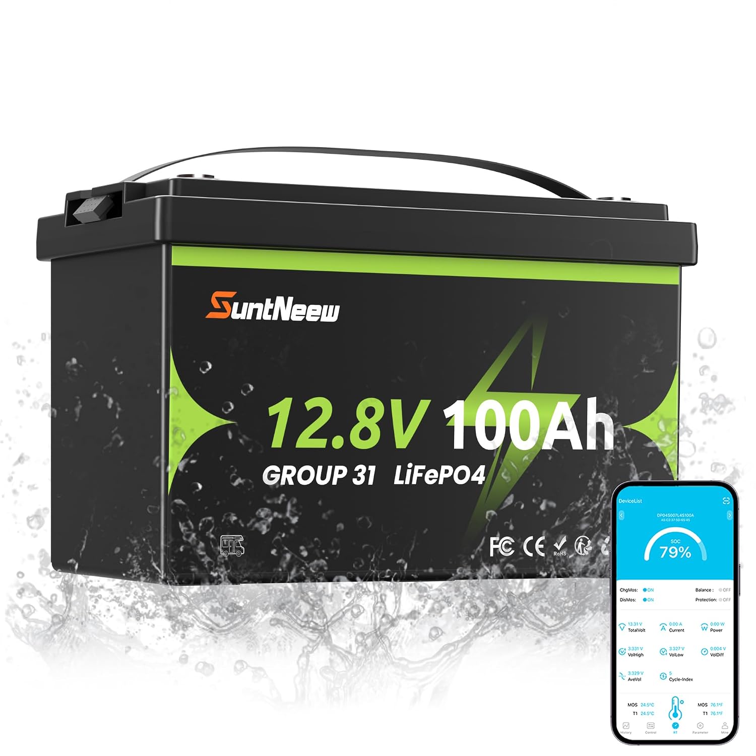12V 100Ah LiFePO4バッテリー Bluetoo - Lifepo4 Battery 12V 100Ah のレビューと価格