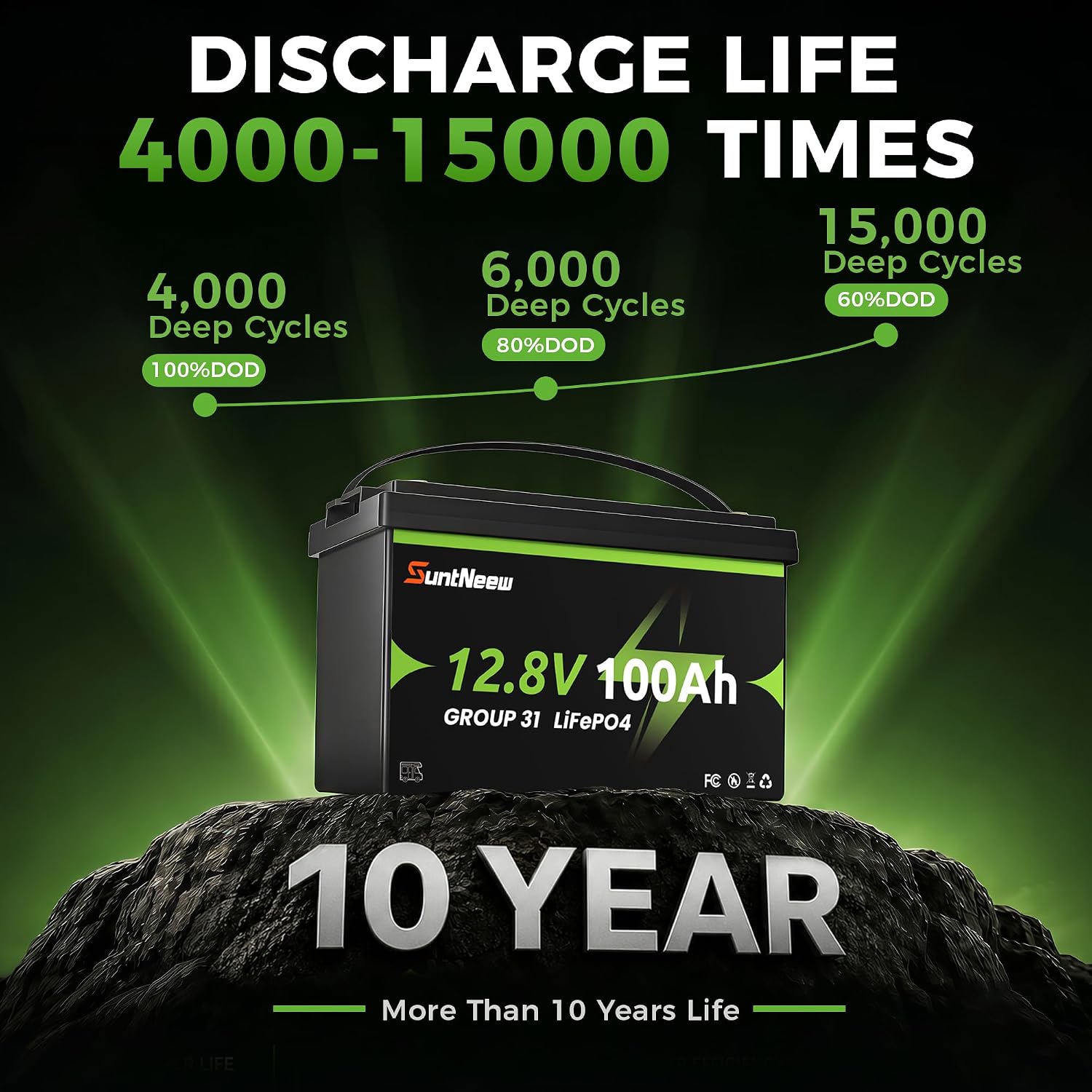 12V 100Ah LiFePO4バッテリー Bluetoo - Lifepo4 Battery 12V 100Ah のレビューと価格