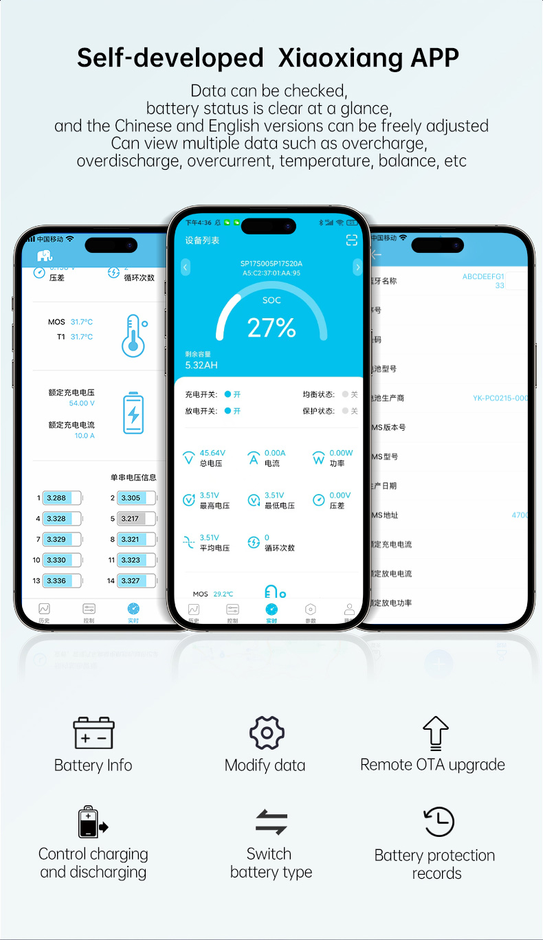 JBD スマート LiFePO4 BMS 7S 8S 24V - Lifepo4 Battery 36V 100Ah のレビューと価格