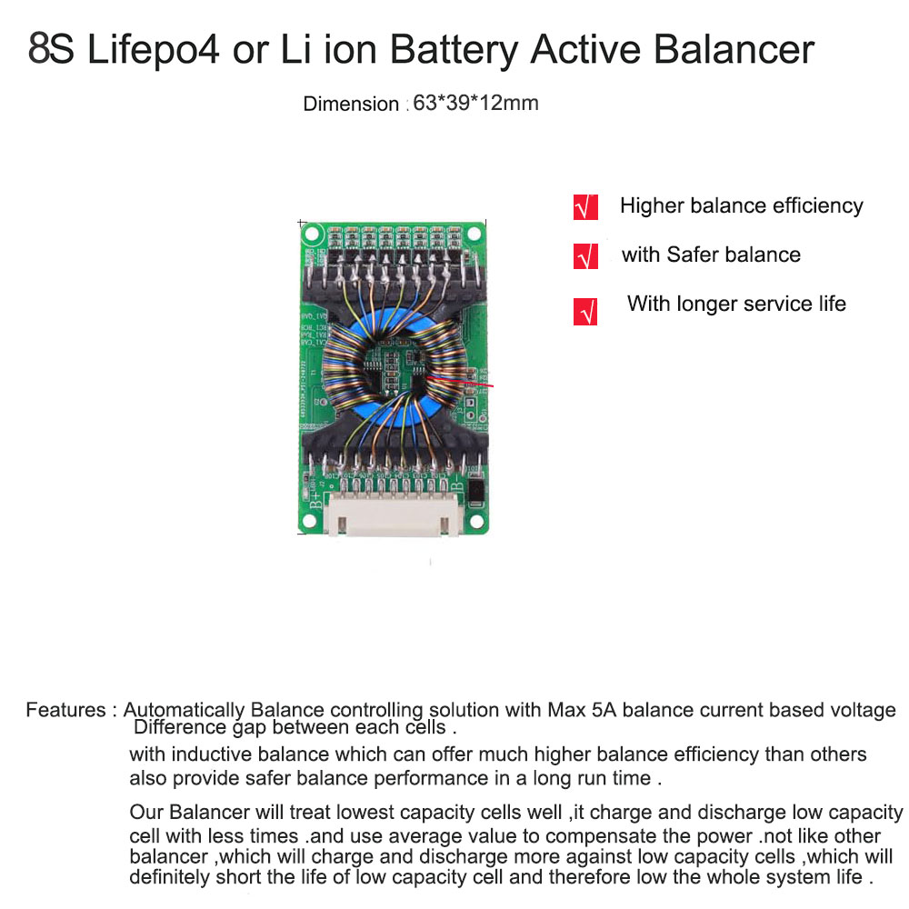 12V 36V 48V 60V 72V lifepo4または - Battery Balancer 4S 12V Active Equalizer のレビューと価格