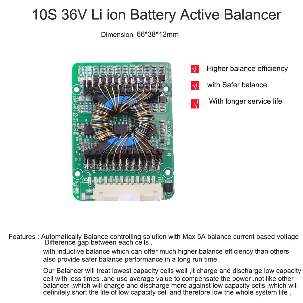 12V 36V 48V 60V 72V lifepo4または - Battery Balancer 4S 12V Active Equalizer のレビューと価格
