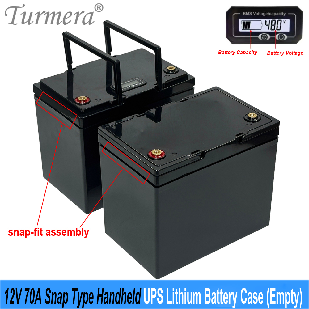 Turmera 12V 70A 空スナップフィットUPSリチ - Lifepo4 Battery Box Diy 12V 100Ah のレビューと価格