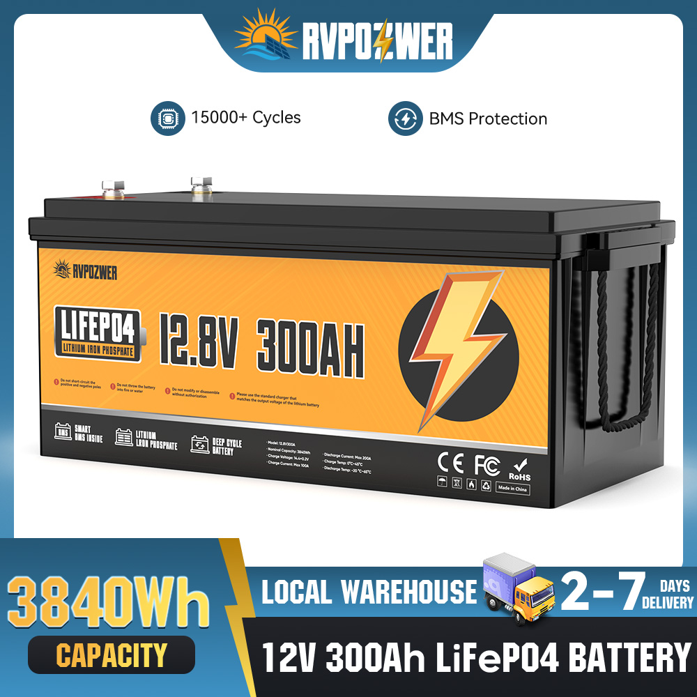 RVPOZWER 12V 300Ah 3840Wh リチウム - Lifepo4 12V 300Ah Deep Cycle のレビューと価格