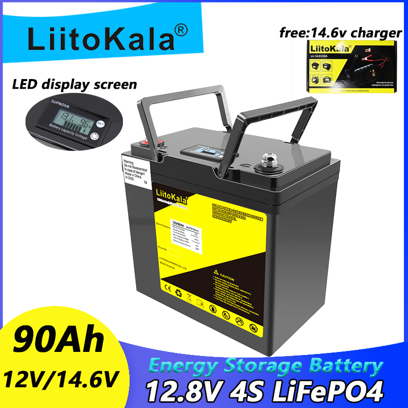 LiitoKala 12.8V 30A 90Ah Lifep - Lifepo4 12V 300Ah Deep Cycle のレビューと価格
