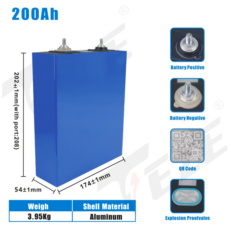 3.2V 202AH LifePO4 バッテリー LISHE - Lifepo4 Battery 24V 200Ah のレビューと価格