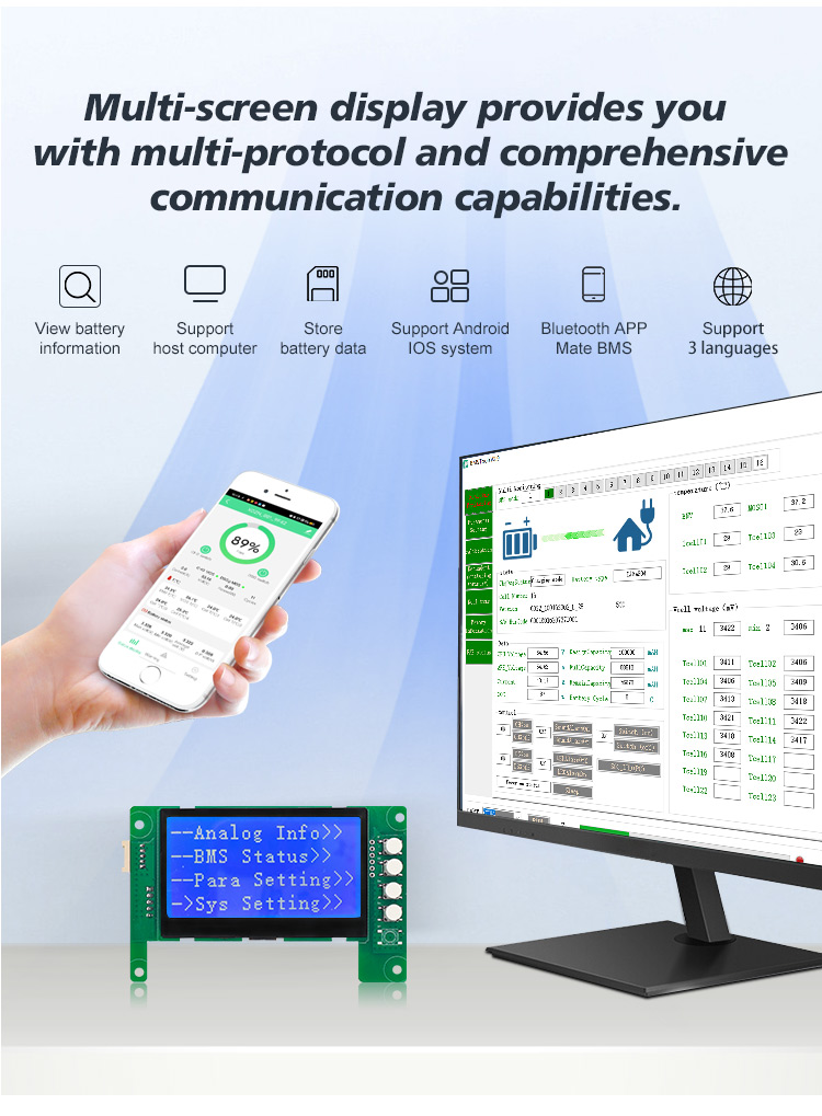 16S 48V 200A LiFePO4 BMS – CAN - Smart Bms 16S 48V 200A Bluetooth のレビューと価格