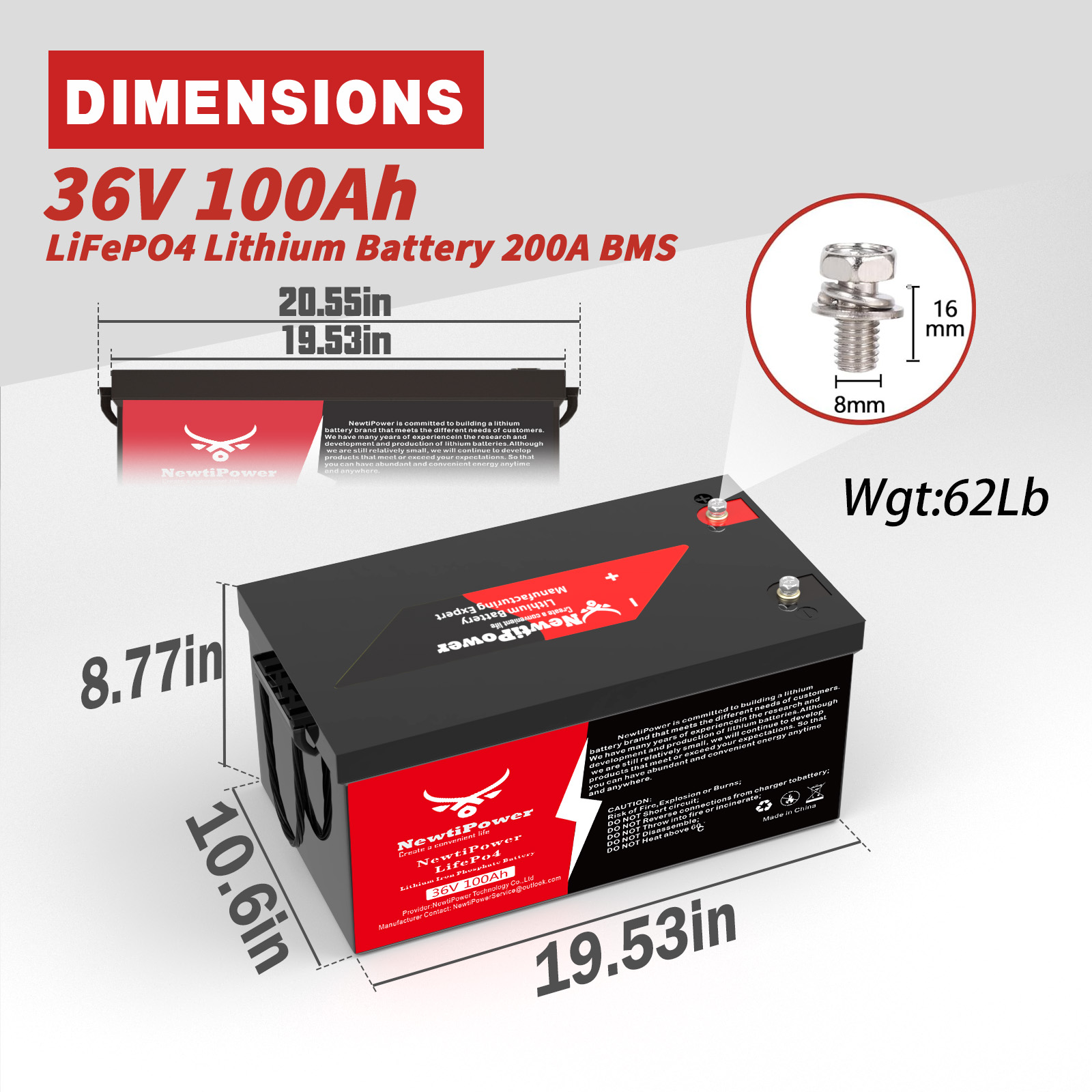 36V 100Ah LiFePO4リチウムバッテリー 200 - Lifepo4 Battery 36V 100Ah のレビューと価格