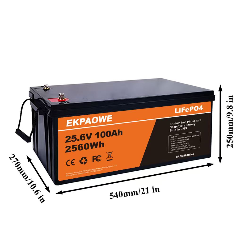 EKPAOWE 24V 25.6V 100AH LiFePO - Lifepo4 Battery 24V 100Ah Trolling Motor のレビューと価格