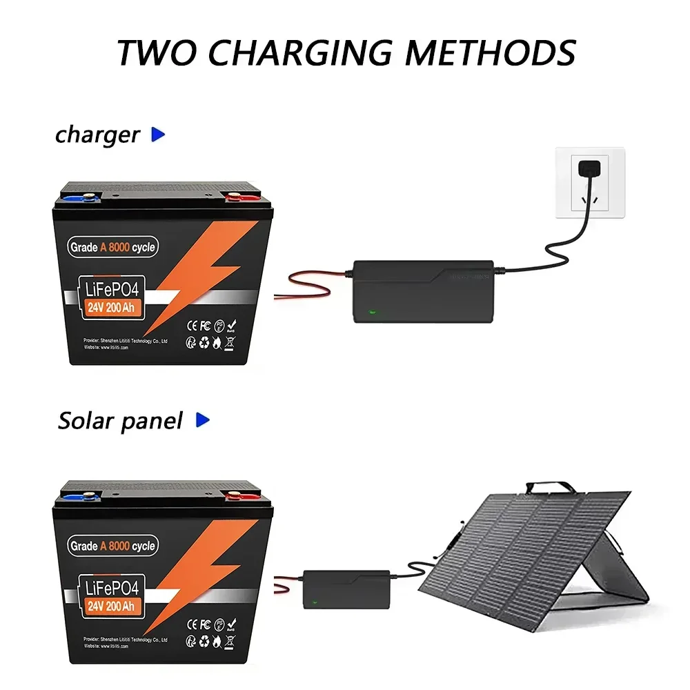 24V リチウム鉄リン酸バッテリー 200Ah、内蔵BMS、 - Lifepo4 Battery 24V 200Ah のレビューと価格