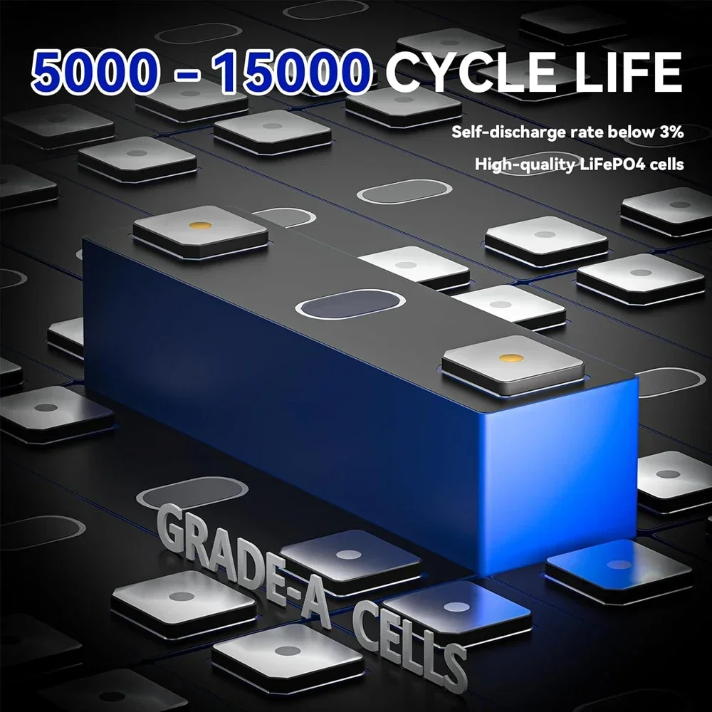 24V リチウム鉄リン酸バッテリー 200Ah、内蔵BMS、 - Lifepo4 Battery 24V 200Ah のレビューと価格