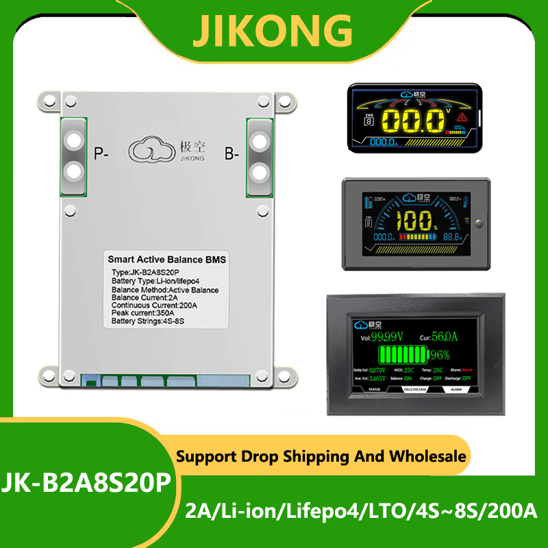 JK BMS 200A JK-B2A8S20P JKBMS  - Lifepo4 Battery 24V 200Ah のレビューと価格
