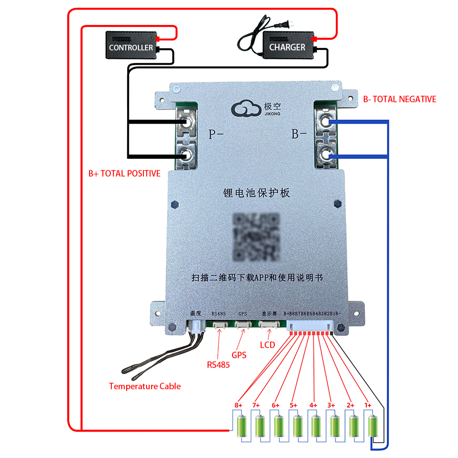 JK BMS 200A JK-B2A8S20P JKBMS  - Lifepo4 Battery 24V 200Ah のレビューと価格