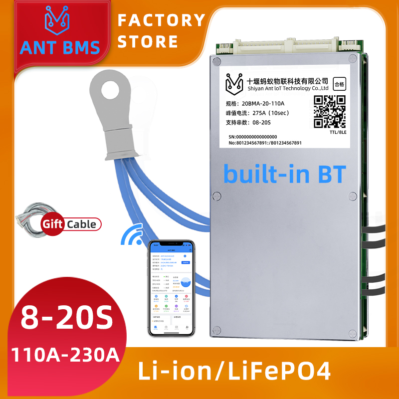 ANTスマートバランスBMS 8S-20S、内蔵Blueto - Smart Bms 16S 48V 200A Bluetooth のレビューと価格