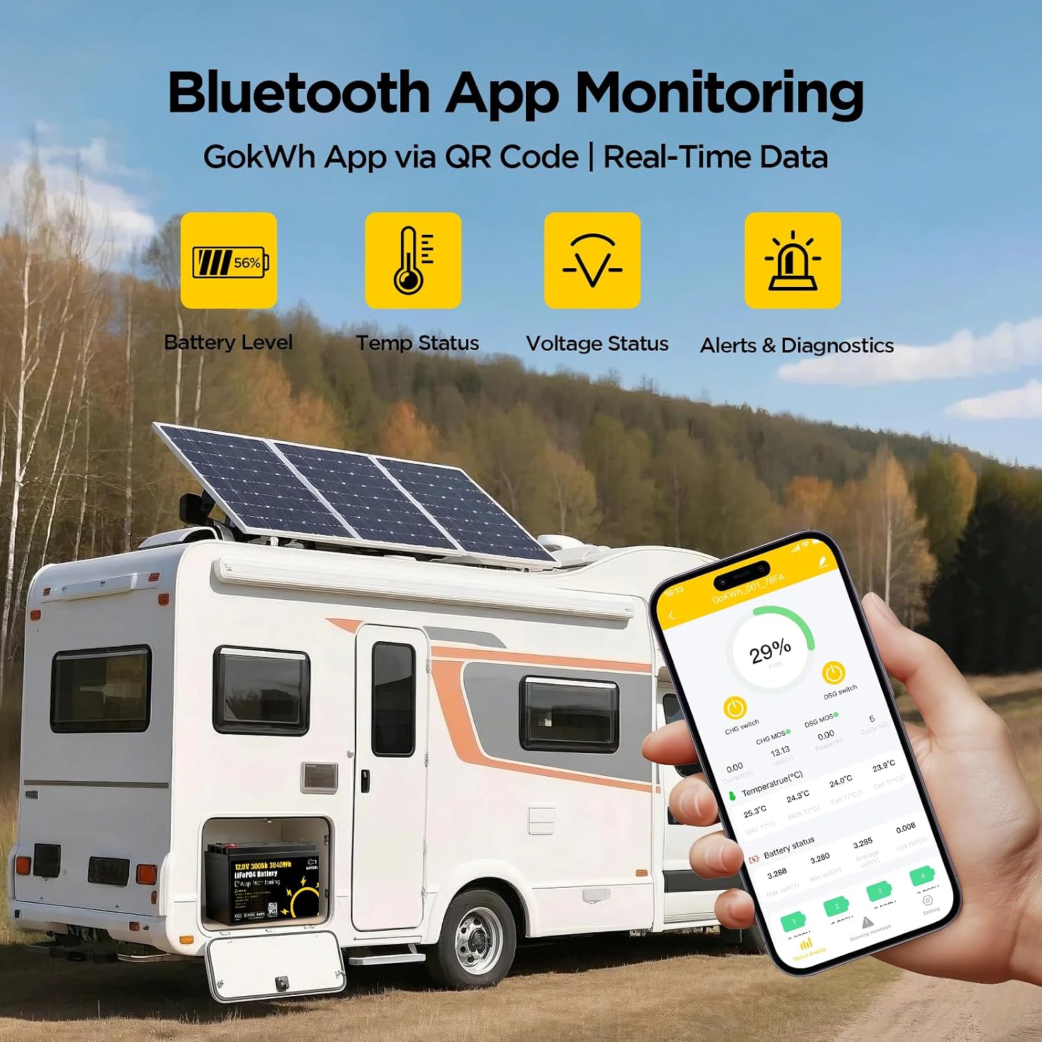 12V 300Ah LiFePO4バッテリー、Bluetoo - Lifepo4 12V 300Ah Deep Cycle のレビューと価格
