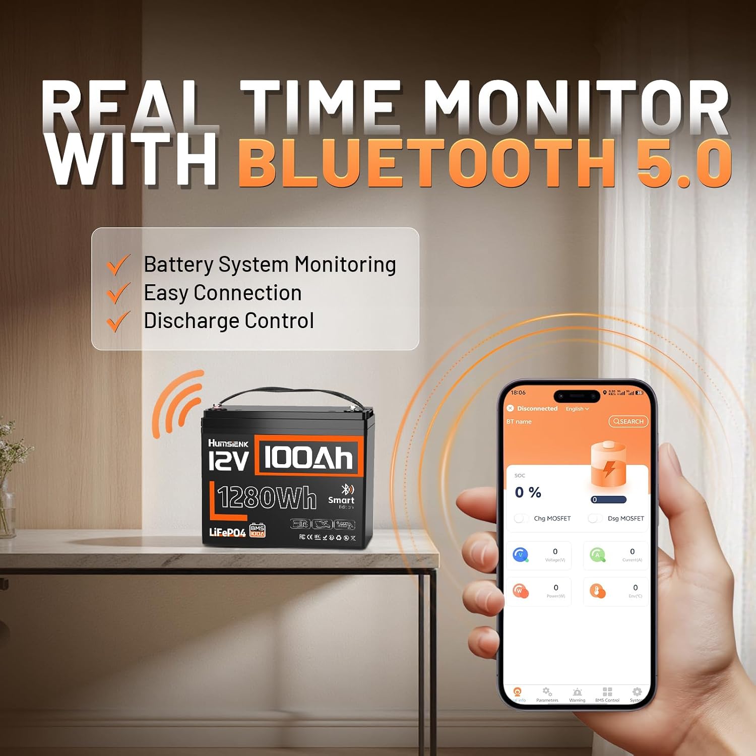 12V 100Ah リチウム鉄リン酸バッテリー 1280Wh - 12V 100Ah Lifepo4 Bluetooth Bms のレビューと価格