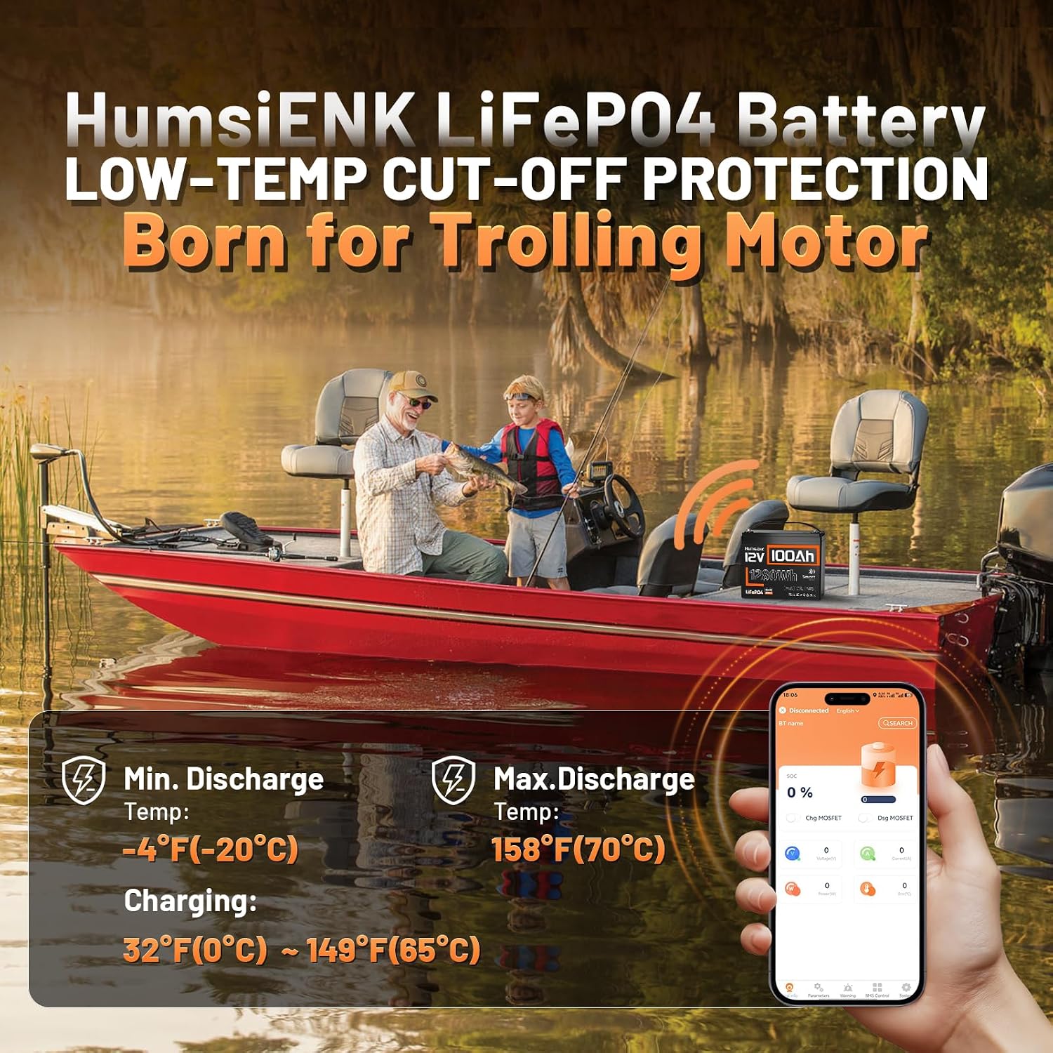 12V 100Ah リチウム鉄リン酸バッテリー 1280Wh - 12V 100Ah Lifepo4 Bluetooth Bms のレビューと価格