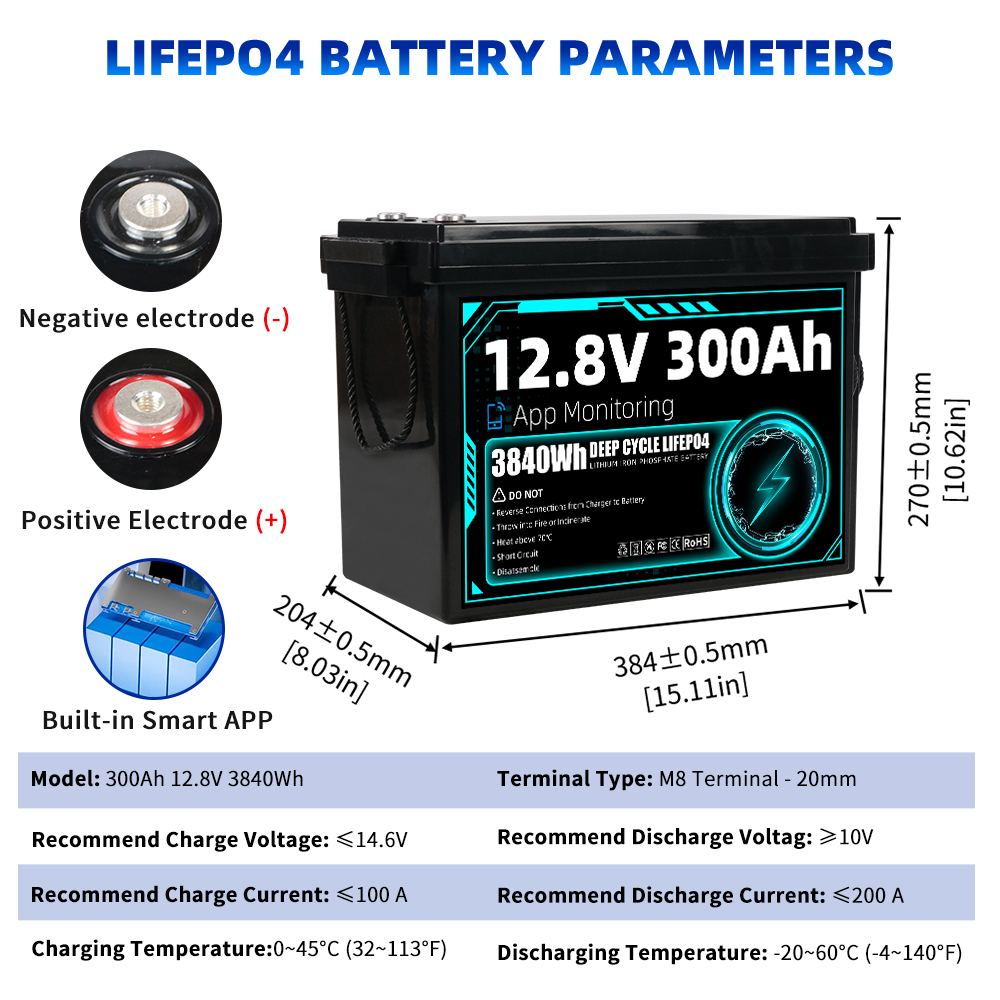 グレードA、12V 300Ahのリチウム鉄リン酸バッテリー。 - Lifepo4 12V 300Ah Deep Cycle のレビューと価格