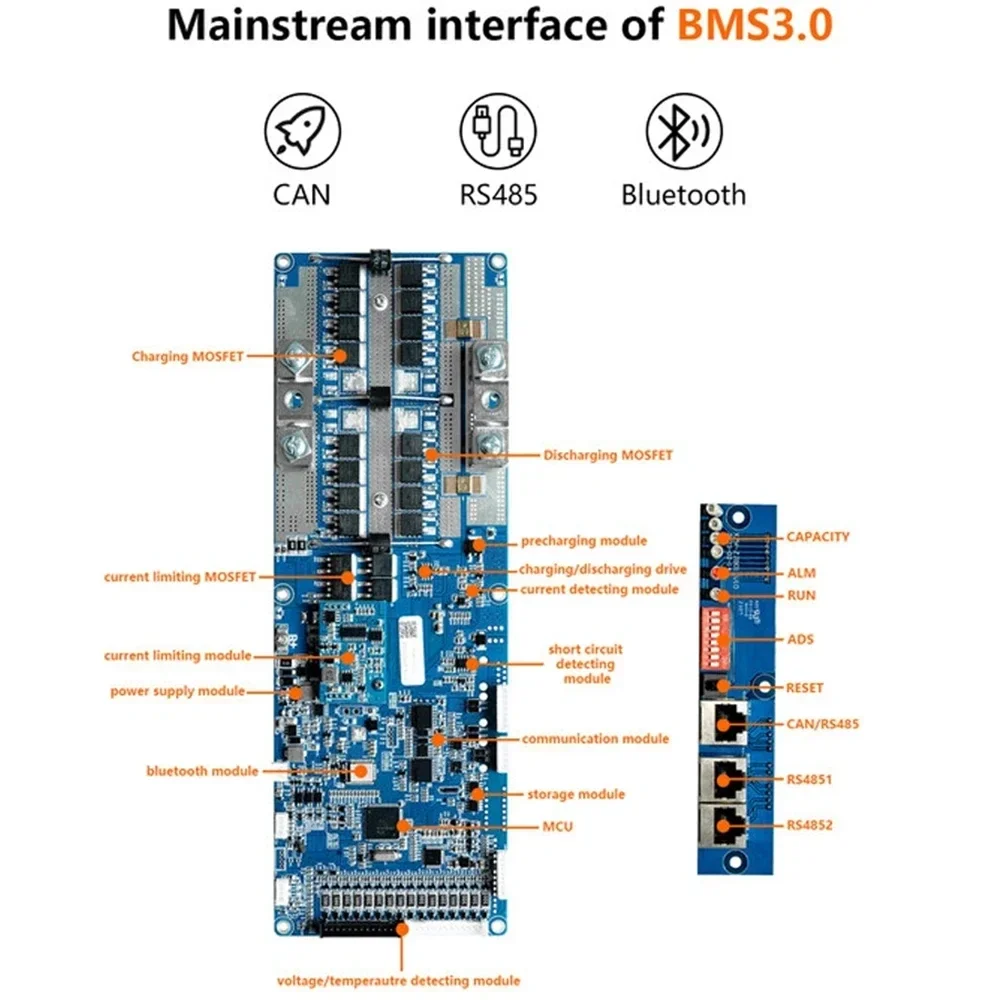 Seplos BMS 3.0 スマートBMS 100A/15 - Smart Bms 16S 48V 200A Bluetooth のレビューと価格