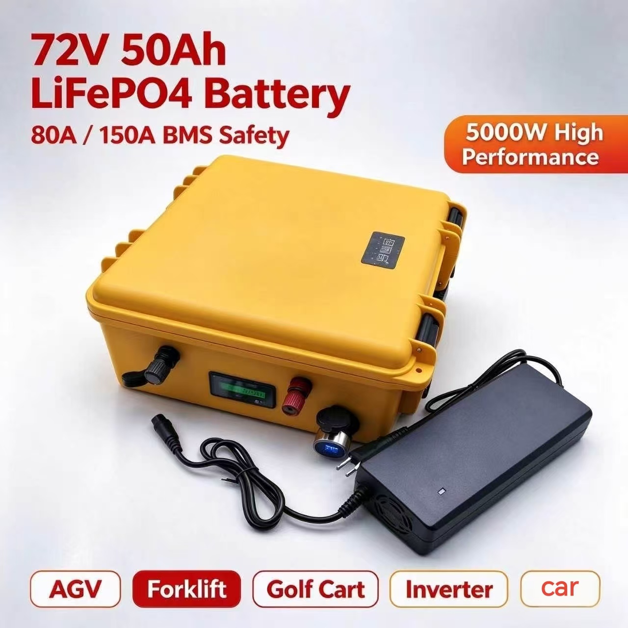 72V 50Ahの高性能リチウムリン酸鉄電池。80A/150 - Lifepo4 48V 50Ah Golf Cart のレビューと価格